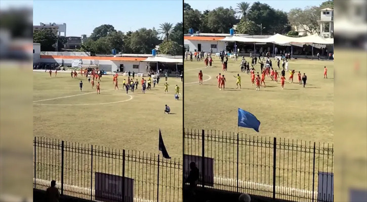 পাকিস্তান আর্মির ফুটবল ম্যাচে তুমুল মারামারি, আহত কয়েকজন