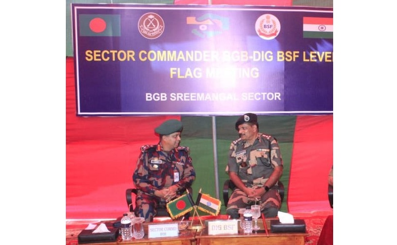 ত্রিপুরার মানুঘাট সীমান্তে বিজিবি-বিএসএফ সেক্টর কমান্ডার পর্যায়ের বৈঠক অনুষ্ঠিত