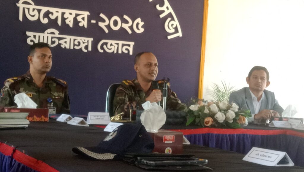 মাটিরাঙ্গায় নিরাপত্তা ও সম্প্রীতি জোরদারে সেনা জোনের মাসিক মতবিনিময়