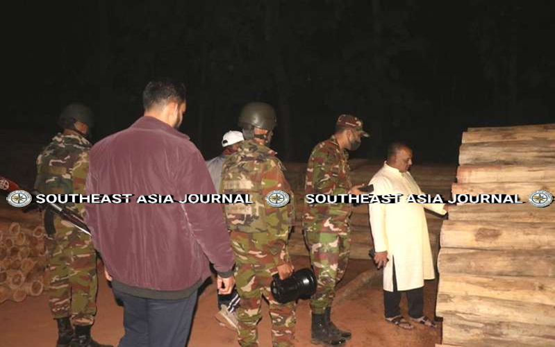 বান্দরবানে বৃহৎ যৌথ অভিযান: অবৈধ কাঠ চক্রের বিরুদ্ধে সেনাবাহিনীর বড় সফলতা