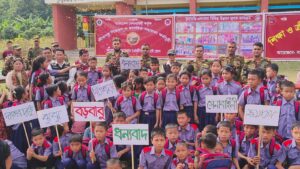 সাজেকের ভূয়াছড়িতে উন্নয়নের ছোঁয়া: পাহাড়ে আশার আলো ছড়াল বাঘাইহাট জোন