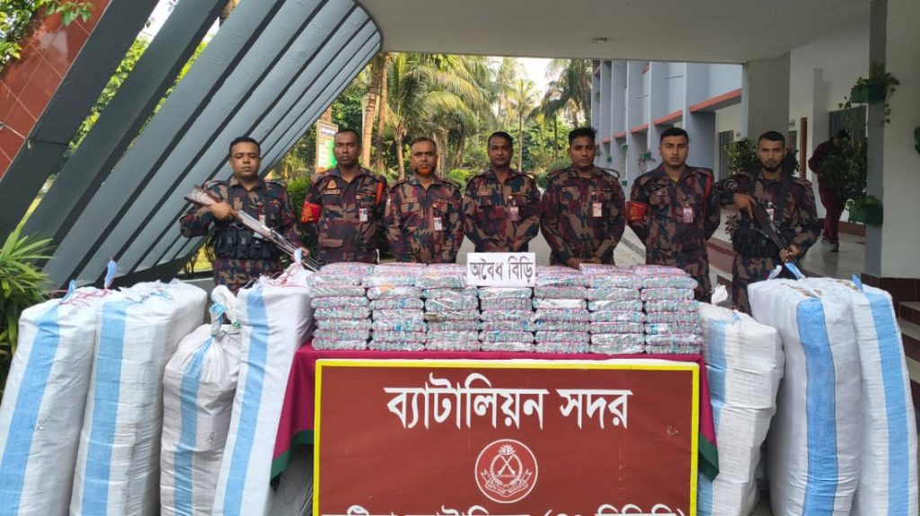 কুষ্টিয়ায় বিজিবির অভিযানে মাদক ও চোরাচালানের পণ্যসহ একজন আটক