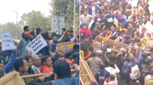 দিল্লিতে বাংলাদেশ হাইকমিশনের কাছে বিশাল বিক্ষোভ: ১৫ হাজার পুলিশ মোতায়েন