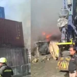 পাকিস্তানের করাচি বন্দরে ভয়াবহ অগ্নিকাণ্ড, ২০ কনটেইনার পুড়ে ছাই
