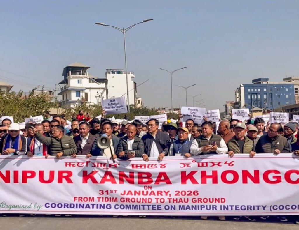 এসওও বাতিল ও ‘প্রক্সি যুদ্ধ’ বন্ধের দাবিতে বিক্ষোভে উত্তাল ভারতের মণিপুর