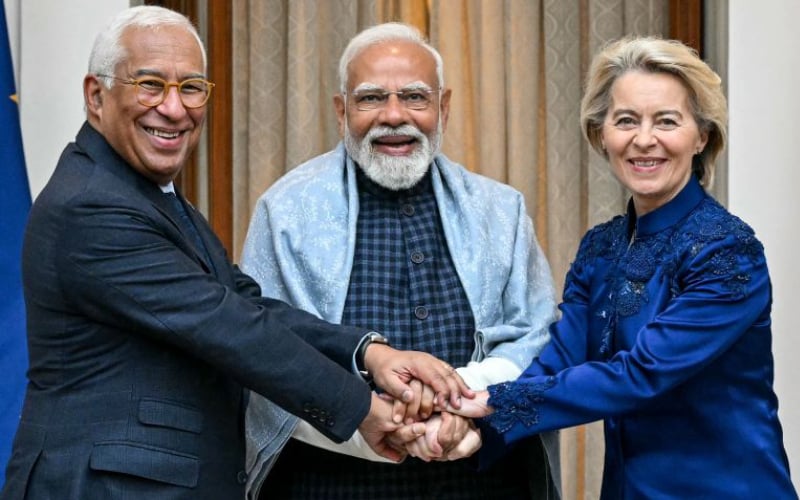 ভারত ও ইউরোপীয় ইউনিয়নের মধ্যে বিশাল বাণিজ্য চুক্তি সই