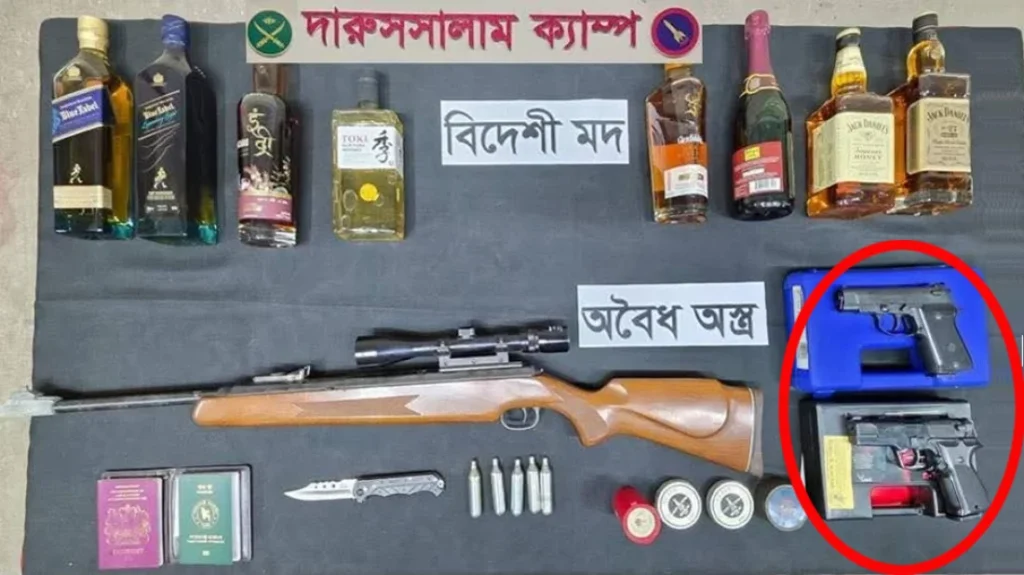 সেনাবাহিনীর অভিযানে উদ্ধার হলো পিস্তল, মামলা দুর্বল করতে এজাহারে হয়ে গেল ‘পিস্তলসদৃশ বস্তু’