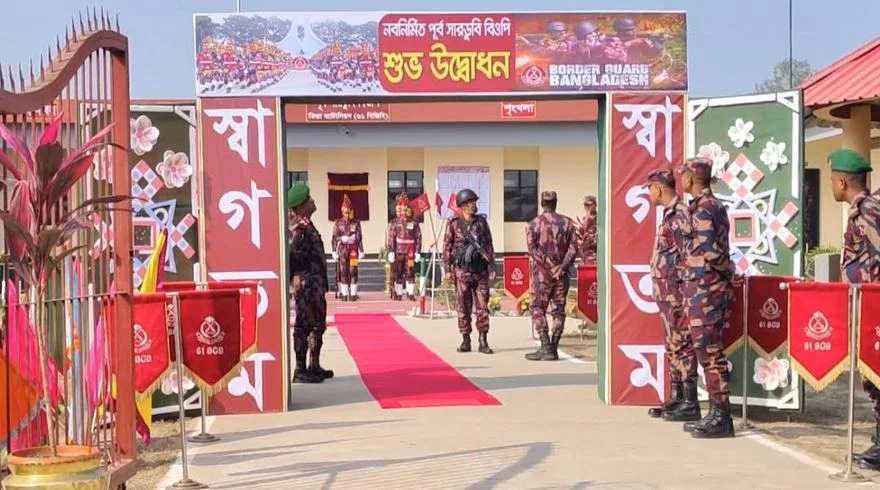 সীমান্ত নিরাপত্তা জোরদারে লালমনিরহাটে বিজিবির নতুন বিওপি উদ্বোধন