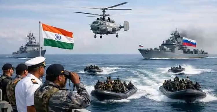 ফেব্রুয়ারিতে বঙ্গোপসাগরে সামরিক মহড়া চালাবে ভারত-রাশিয়া