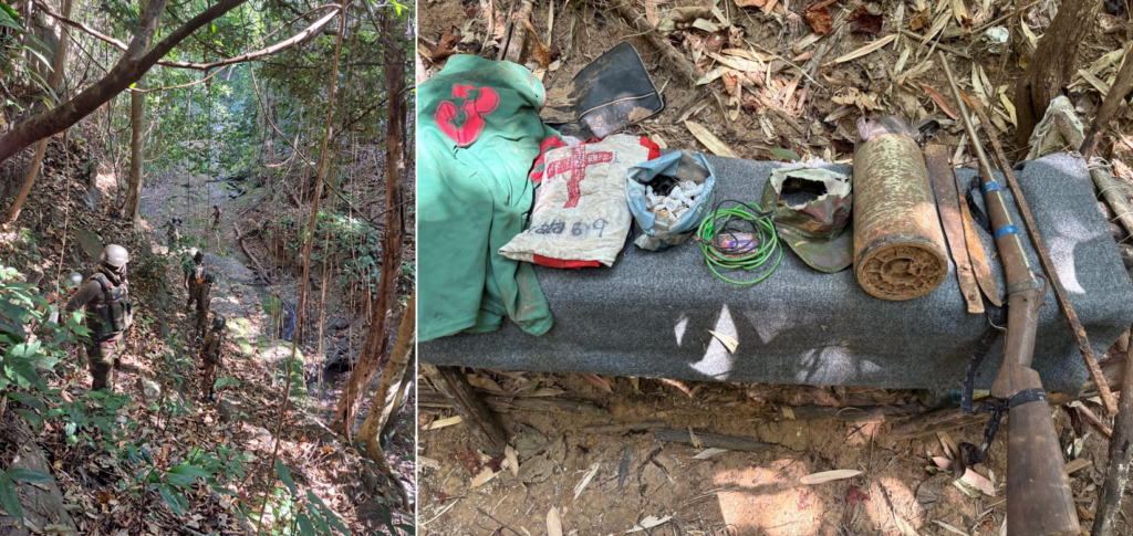 বান্দরবানের দুর্গম পাহাড়ে সেনাবাহিনীর ১৬ ইস্ট বেঙ্গলের অভিযান, সশস্ত্র গোষ্ঠীর আস্তানা ধ্বংস