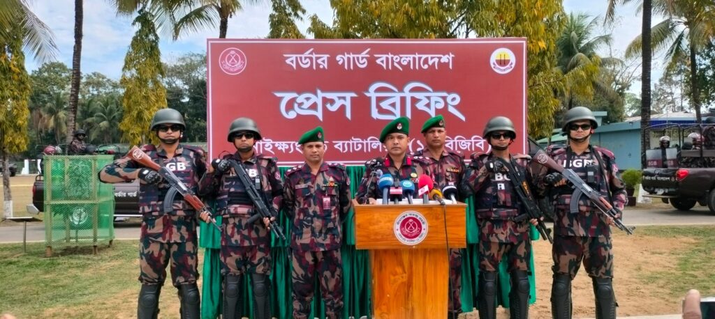 নির্বাচন ও গণভোটে নাইক্ষ্যংছড়ি–পেকুয়ায় নিরাপত্তা নিশ্চিতে সর্বাত্মক প্রস্তুত ১১ বিজিবি