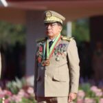 ম্যান্ডালয়ে রকেট হামলা থেকে অল্পের জন্য রক্ষা পেলেন জান্তা প্রধান মিন অং হ্লাইং