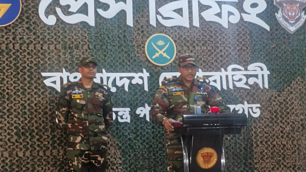 নির্বাচন ঘিরে অবৈধ অস্ত্রের ব্যবহার ঠেকাতে সর্বদা প্রস্তুত সেনাবাহিনী