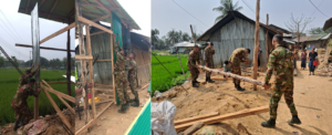 ভাঙা ঘরের দুঃখ শেষে নিরাপদ আশ্রয়, সেনাবাহিনীর জুরাছড়ি জোনের উদ্যোগে স্বস্তি অসহায়দের