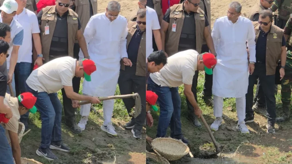 দিনাজপুরে খাল খনন কর্মসূচি উদ্বোধন করলেন প্রধানমন্ত্রী তারেক রহমান
