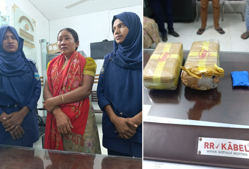 বান্দরবানের নাইক্ষ্যংছড়িতে ২০ হাজার ইয়াবাসহ মারমা নারী আটক