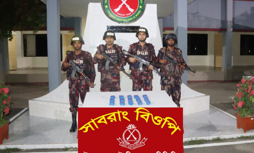 টেকনাফে বিজিবির অভিযানে ৩০ হাজার ইয়াবা জব্দ