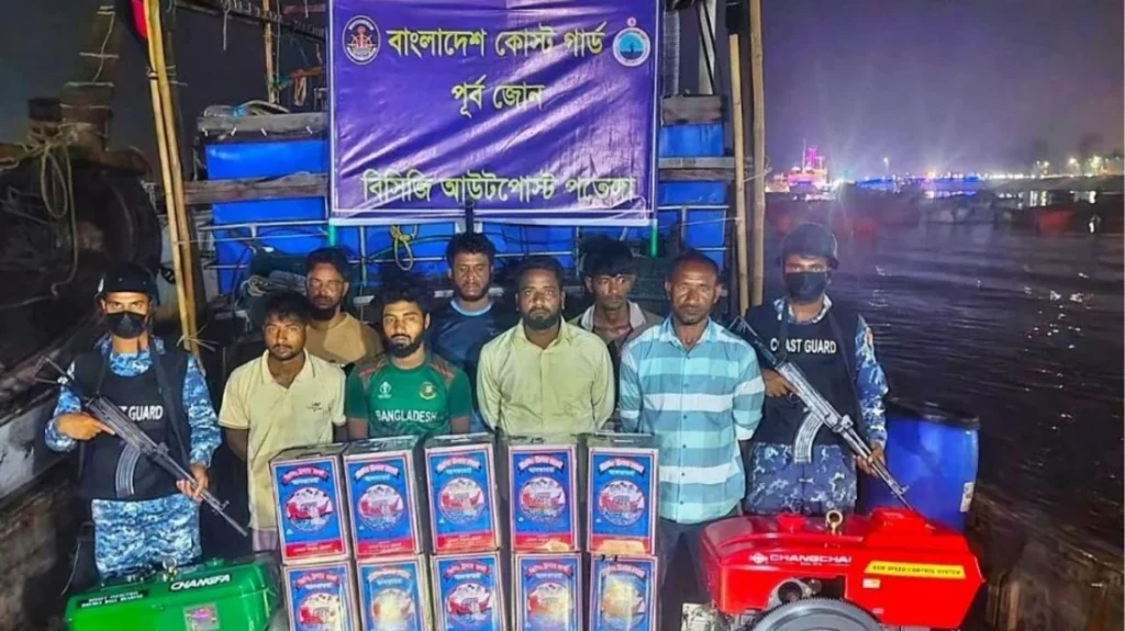 মিয়ানমারে পাচারকালে ১৬০০ লিটার ডিজেল উদ্ধার, আটক ৭