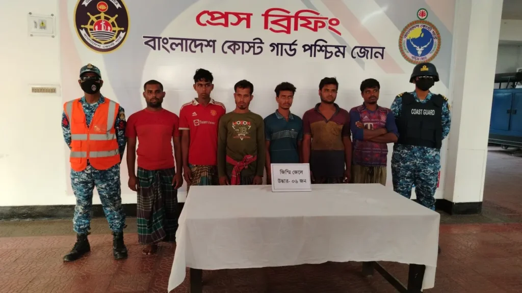 মুক্তিপণের দাবিতে অপহৃত ৬ জেলেকে উদ্ধার করল কোস্ট গার্ড