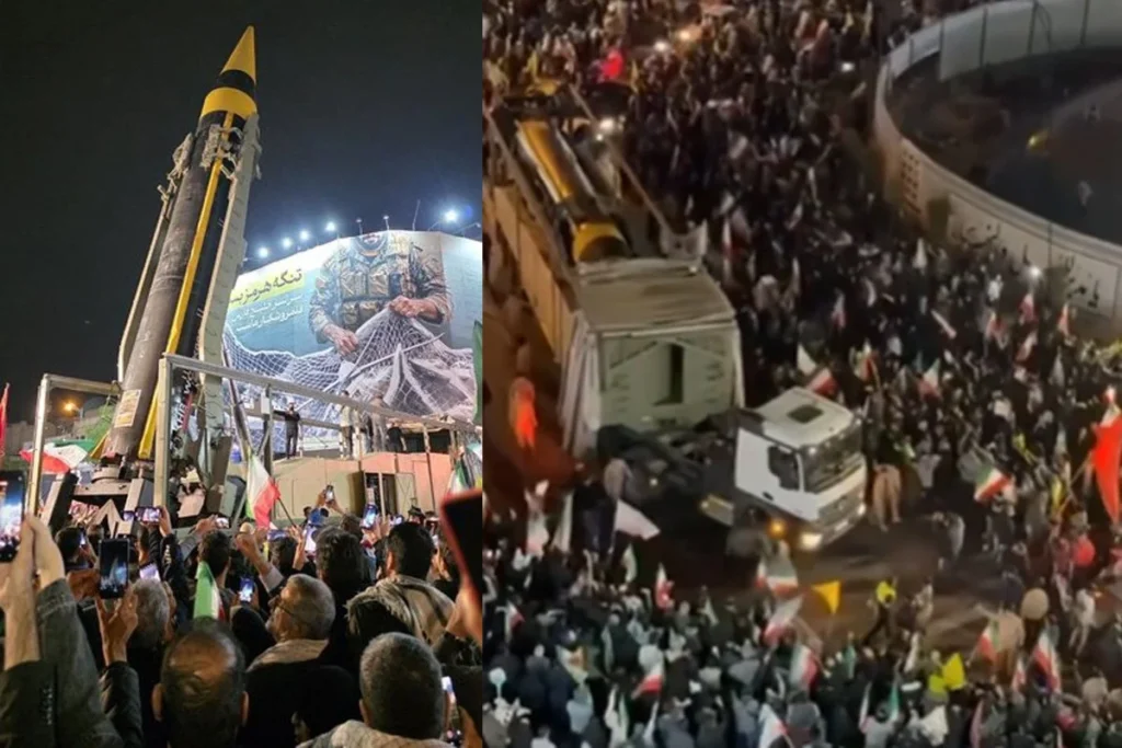 উত্তেজনা বাড়িয়ে তেহরানসহ ইরানের বিভিন্ন শহরে ক্ষেপণাস্ত্র প্রদর্শন