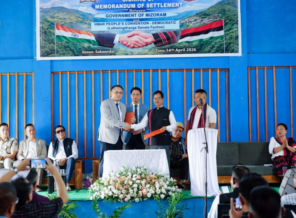 মিজোরামে বিদ্রোহী গোষ্ঠীর সঙ্গে সরকারের শান্তি চুক্তি, তিন দশকের সশস্ত্র তৎপরতার অবসান