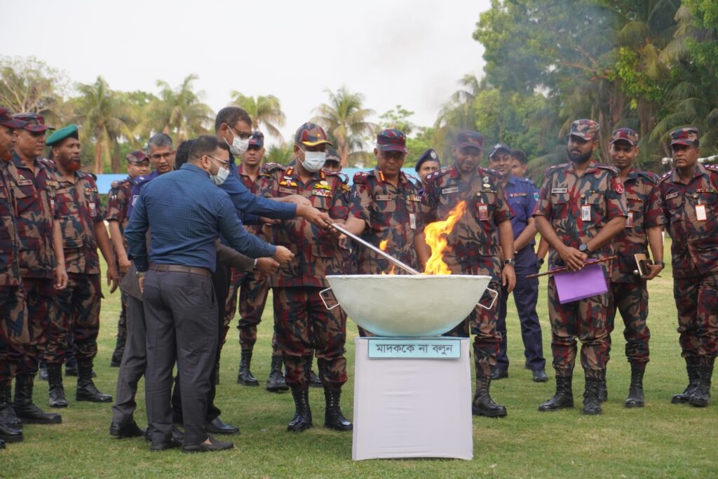 কুষ্টিয়ায় ৩১ কোটি ৩৪ লক্ষাধিক টাকা মূল্যের মাদকদ্রব্য ধ্বংস করলো বিজিবি