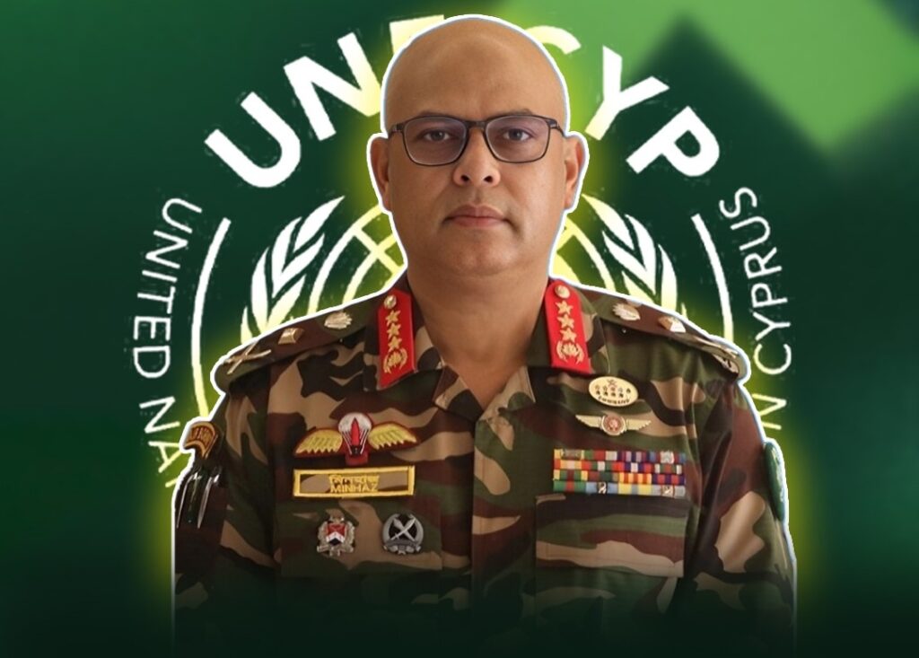 সাইপ্রাসে শান্তিরক্ষা মিশনের ফোর্স কমান্ডার হলেন লেফটেন্যান্ট জেনারেল আসাদুল্লাহ মিনহাজুল