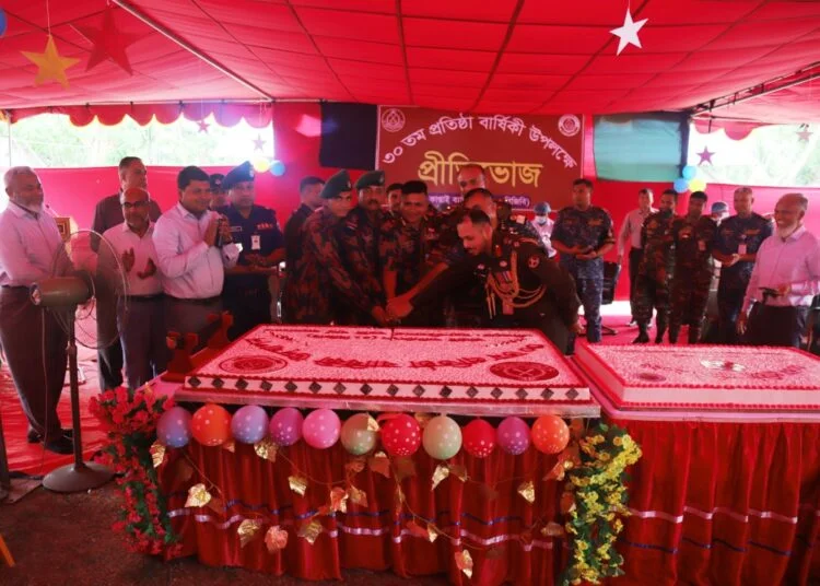 উৎসবমুখর পরিবেশে বিজিবির কাপ্তাই ব্যাটালিয়নের ৩০তম প্রতিষ্ঠাবার্ষিকী উদযাপন