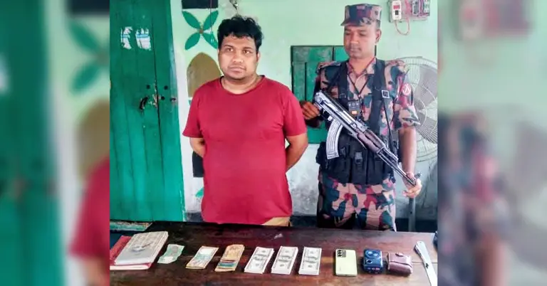 বাংলাবান্ধায় বিজিবির অভিযানে ডলারসহ ভারতীয় নাগরিক আটক