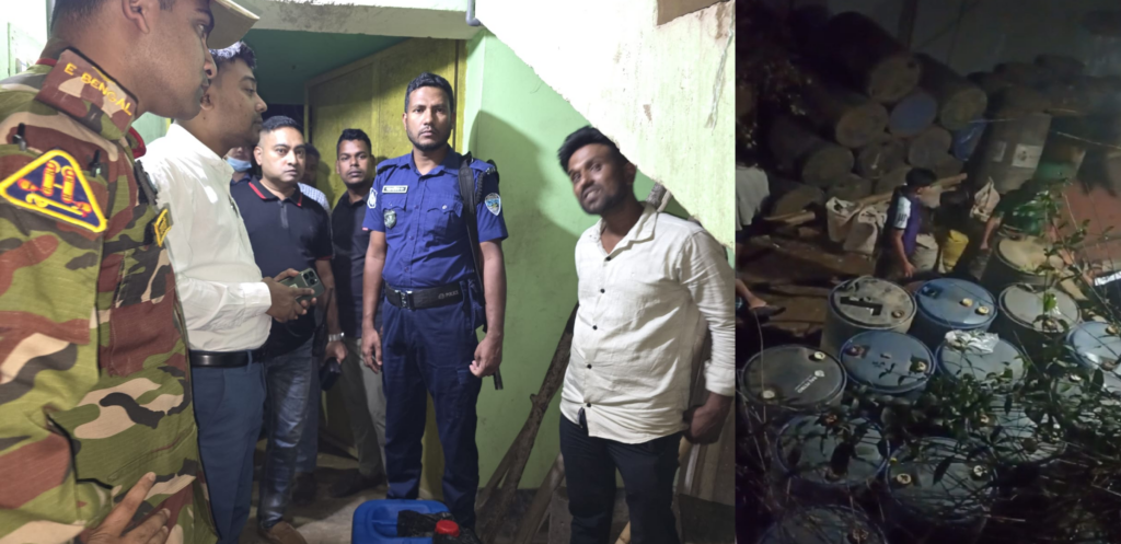 দীঘিনালায় সেনাবাহিনীর অভিযানে তেল পাচার রোধ, ভ্রাম্যমাণ আদালতে জরিমানা