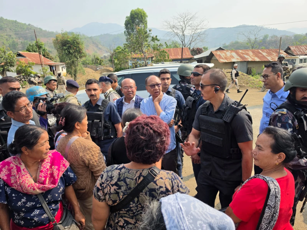 মণিপুরে শান্তির একমাত্র পথ সংলাপ- উখরুল সফরে মুখ্যমন্ত্রী খেমচন্দ সিং