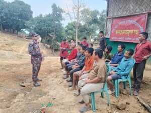 বাঘাইহাটে বিজিবির সচেতনতামূলক সভা, বৈশাখ ও ঈদ ঘিরে বাজার নিয়ন্ত্রণে সতর্কতা