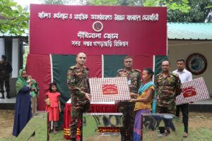 কর্মসংস্থান ও সামাজিক উন্নয়নে সহায়তা প্রদান করলো সেনাবাহিনীর দীঘিনালা জোন