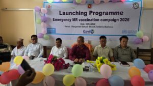 রাঙামাটিতে শুরু হাম-রুবেলা টিকাদান ক্যাম্পেইন, লক্ষ্য প্রায় ৬৪ হাজার শিশু