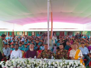 মহালছড়িতে নবাগত জোন অধিনায়ককে সংবর্ধনা দিল শিশু মঞ্চ উচ্চ বিদ্যালয়