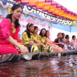 বর্ণাঢ্য আয়োজনে কক্সবাজারে শুরু হয়েছে রাখাইনদের জলকেলি উৎসব