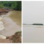 পাহাড়ি ঢল ও উজানের পানিতে প্লাবিত মৌলভীবাজারের নিম্নাঞ্চল