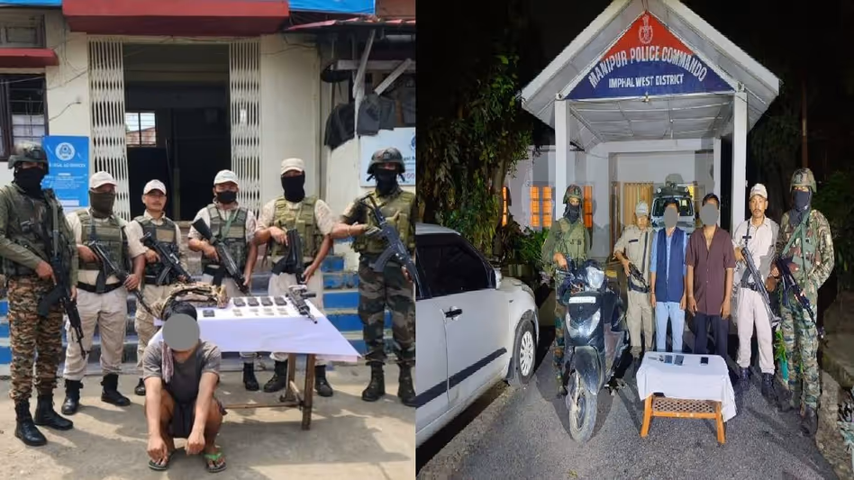 মণিপুরে পৃথক অভিযানে পাঁচ বিদ্রোহী গ্রেপ্তার, অস্ত্র-গোলাবারুদ উদ্ধার