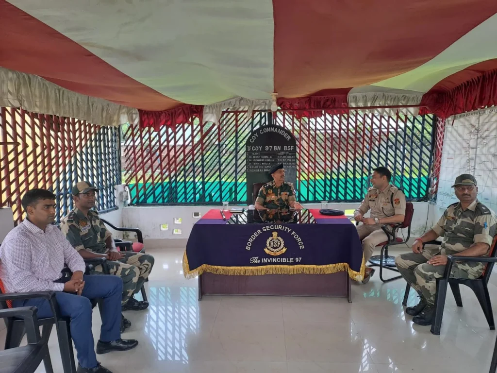 ত্রিপুরা-বাংলাদেশ সীমান্তে নিরাপত্তা জোরদার, বিএসএফ-পুলিশের যৌথ পরিদর্শন