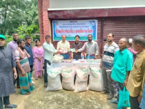 মাটিরাঙ্গায় ৫০ জন কৃষকের মাঝে বিনামূল্যে গ্রীষ্মকালীন পেঁয়াজ বীজ ও সার বিতরণ