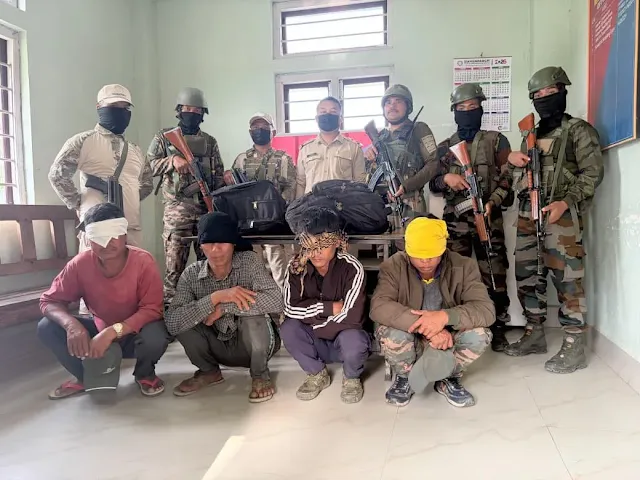 মণিপুরে ৪ মিয়ানমার নাগরিক আটক, হেরোইনসহ বিপুল মাদক জব্দ