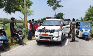 সীমান্তবর্তী কৃষিজমিতে বিএসএফ ক্যাম্প নির্মাণের পরিকল্পনার বিরুদ্ধে মুর্শিদাবাদে বিক্ষোভ