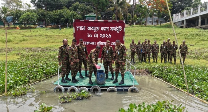 চেঙ্গি নদীতে ১৮০০ মাছের পোনা অবমুক্ত করলো সেনাবাহিনীর নানিয়ারচর জোন