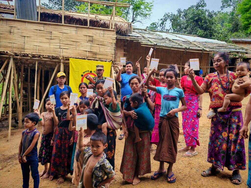 আলীকদম সেনা জোনের সমন্বয়ে দুর্গম পাহাড়ে হাম-রুবেলা টিকাদানে গতি