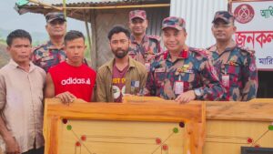 শান্তি ও সম্প্রীতি কর্মসূচির আওতায় বাঘাইছড়িতে বিজিবির শিক্ষা ও মানবিক সহায়তা কার্যক্রম
