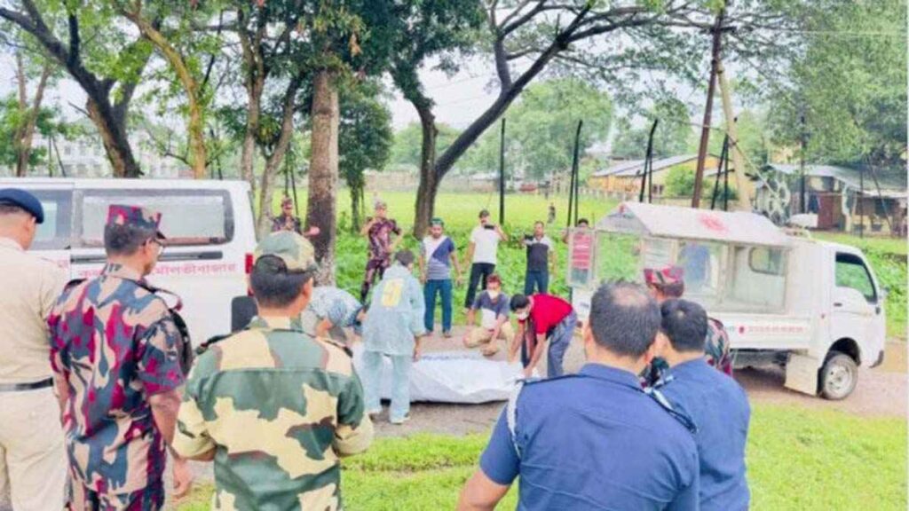কুলাউড়ার মনু নদী থেকে উদ্ধার ভারতীয় নাগরিকের মরদেহ হস্তান্তর