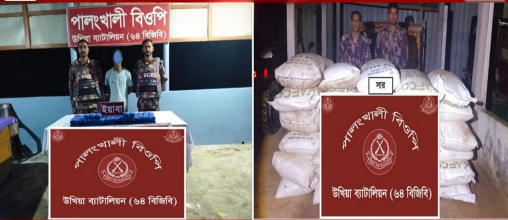 উখিয়ায় বিজিবির অভিযানে ১ লাখ ৯০ হাজার ইয়াবা উদ্ধার, আটক ১