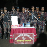 বাঘাইছড়িতে বিজিবির অভিযানে বিপুল পরিমাণ ভারতীয় মদ ও সিগারেট জব্দ