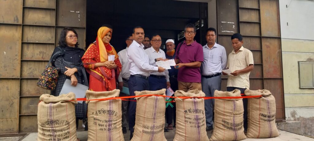 খাগড়াছড়িতে চলতি বোরো মৌসুমে ধান-চাল সংগ্রহ অভিযান শুরু