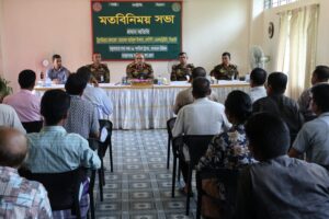 মুরুং শিক্ষার্থীদের ভবিষ্যৎ গড়তে সেনাবাহিনীর অঙ্গীকার, আলীকদমে রিজিয়ন কমান্ডারের মতবিনিময়